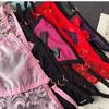 Sexy Women Thong Pants Temptation To Open Gear Hollow Out Briefs Perspective Lace Bow Underwear Low Waist Shorts Erotic Lingerie