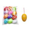 12Pcs Easter Colorful Eggs Handmade Art Ornament Decorative Crafts Supplies for Children Adults DIY Photo Props