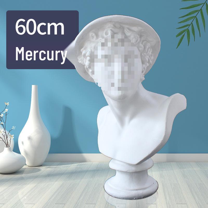 Plaster Cast Geometric Sculpture Set for Art and Photography