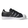 Adidas Originals Superstar Kinder Strapazierfähige Low-Top-Sneaker Kinder-Sneaker Schwarz Weiß GW4069