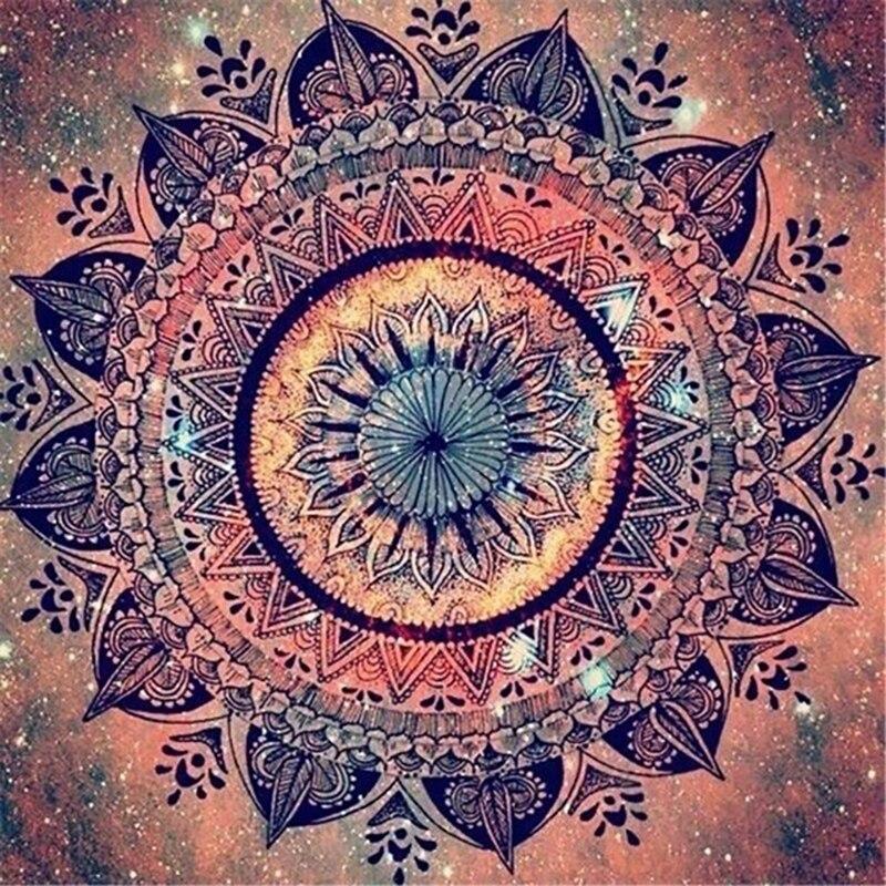 5D Diamond Painting Mandala Flowers Modern Pattern DIY Full Round Drill Cross Stitch Diamond Embroidery Home Decor Gift