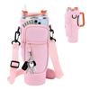 40oz Ice Cup Holder Thermal Bottle Holder Cup Bag Water Bottle Bag Customized Cup Holder Crossbody Cup Bag Cream White