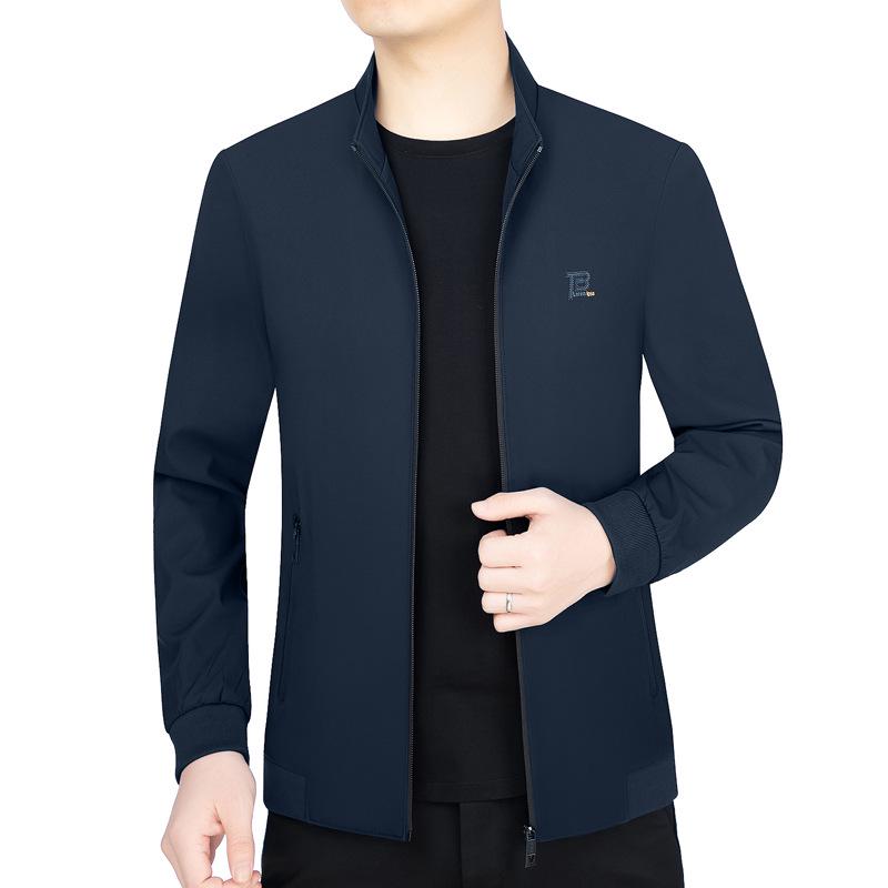 Trendy Men's Business Casual Spring Jacket 2026: Fashionable Wear for Mid-Aged and Young Men