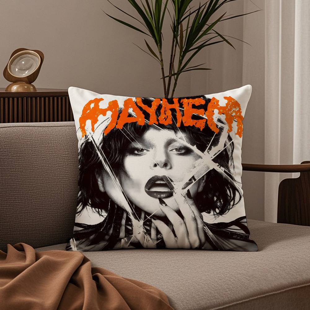 L-Lady Gaga MAYHEM Pillow Case Good Print Pillowcase Living Room Sofa Cushion Cover Bedroom Room Decor
