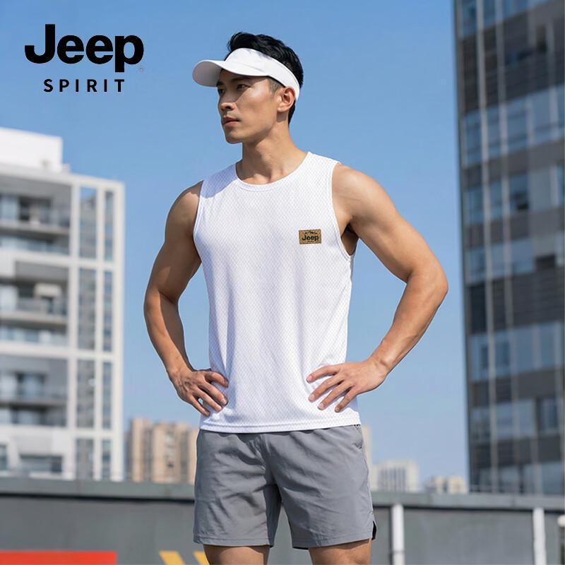 JEEP SPIRIT Men s Quick-Dry Breathable Mesh Tank Top M