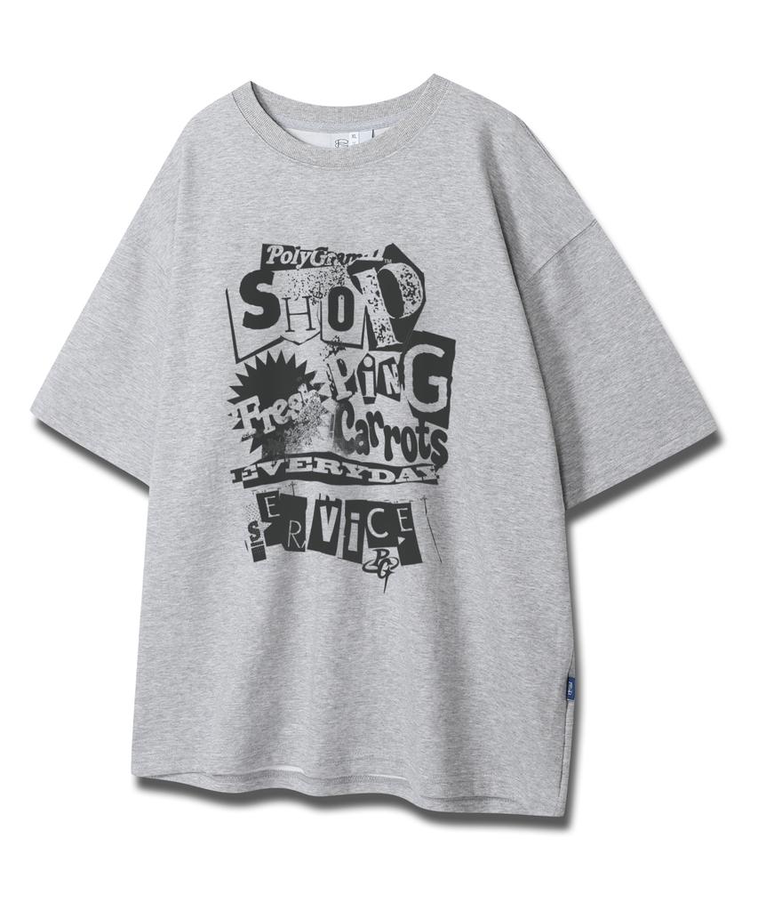 POLYGRAM Shopping Premium Double-Sided Oversized Short Sleeve T-Shirt - 3 Colors