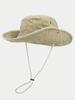 1PC Solid Color Wide-brimmed Fisherman Hat Casual Sports Sun Hat Adjustable Fisherman Hat Outdoor Sports Gift