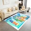 Bluey's Soccer Fun Customizable Name Floor Mat Suitable for Entryway Dormitory Dining Room Decorate room Anti-slip Rug Anime Office Decor