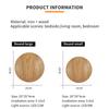 Simple style wooden craft LED wall lamp  round oval shape with light source wall-mounted indoor lighting simple style Simplicity