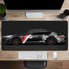 Large White Sports Car Design Mouse Pad Gaming Anti-Slip Rubber Base Extended Desk Mat for Gamer Office Use Computer Accessories