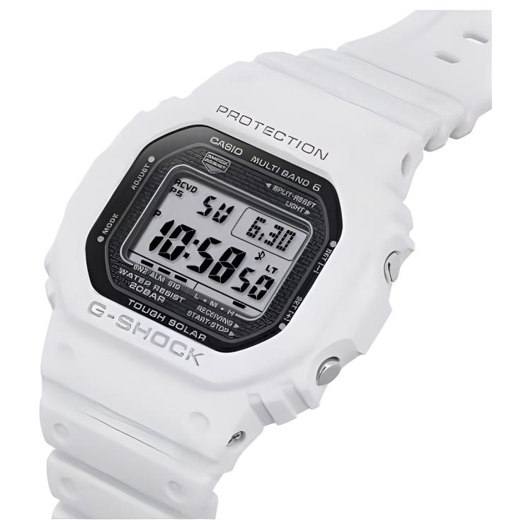 Casio 5000 Solar Movement Resin Strap Watch Men's Watches Gray Dial GW-5000HS-7