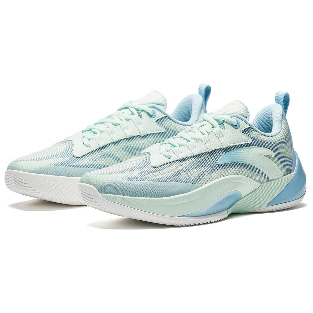 Anta Shunxi 1 TD Błękit Jeziora Edycja Letnia Profesjonalne Buty do Koszykówki Męskie Sneakersy Niebiesko-Zielone 912521601Q-3
