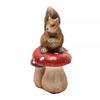 Country Living Squirrel On Mushroom Ornament