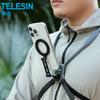 Magnetisk Telefon Halsrem Stand, MagSafe Brystmontering, Live Streaming, Førstepersonsvisning, til Spinnefiskeri, VLOG, Ekstra Stor og Bred Max Version