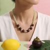 Layered Fruit Bead Necklace Stackable Retro Necklace Bohemian Colorful Choker  Beach