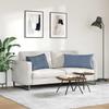 Sofa Cushions 2 Pieces Blue 80 X 40 Cm Corduroy Fabric