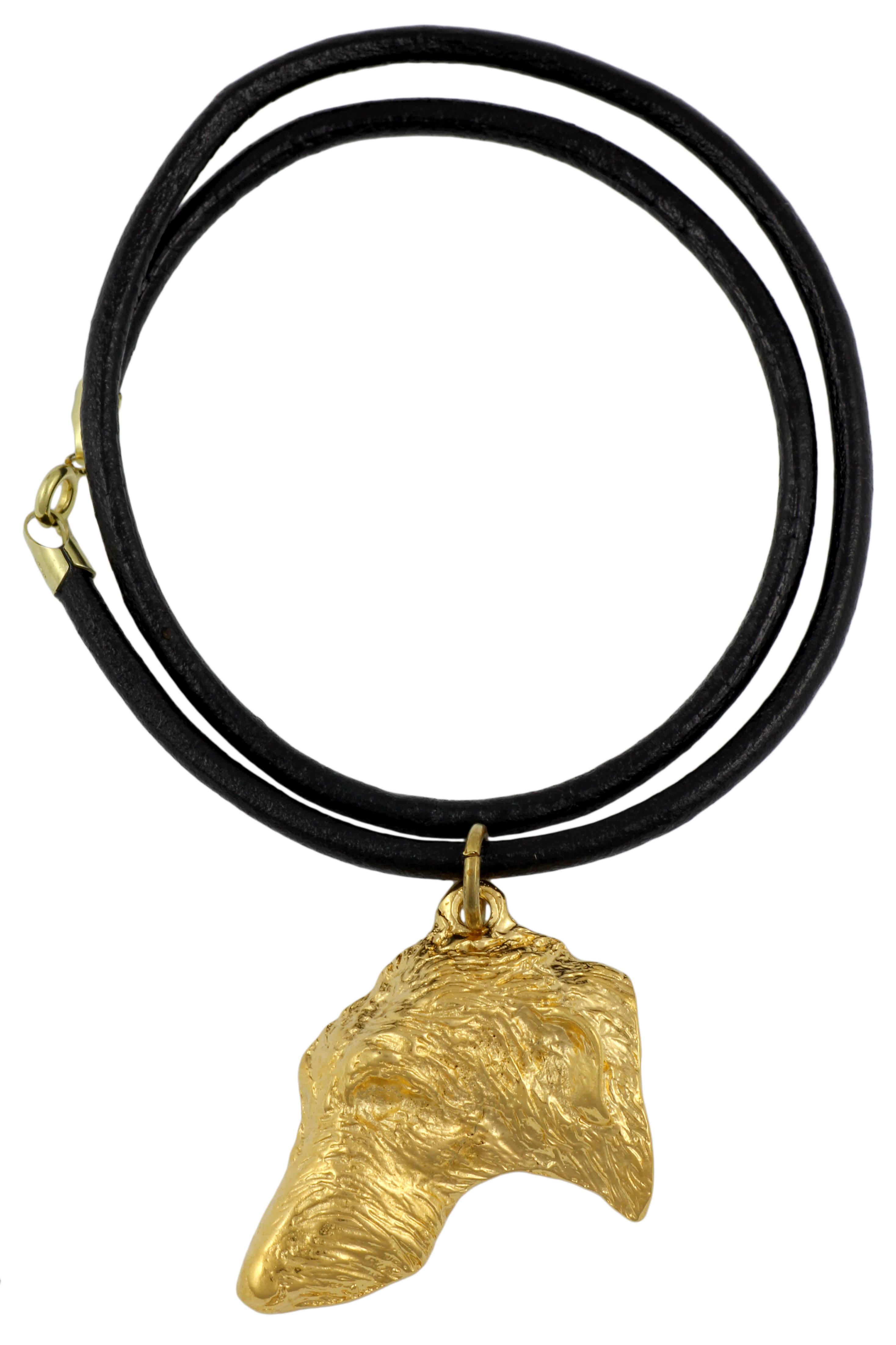 

Deerhound, Scottish Deerhound - necklace with a dog in a gift box, gold-plated pendant for a dog lover, striking jewelry by Art-Dog