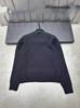 Miu Style 2025 Autumn/Winter Flocking Embroidery Knit Pullover with Hot Drill Lettering - Versatile, Age-Reducing Long Sleeve Top