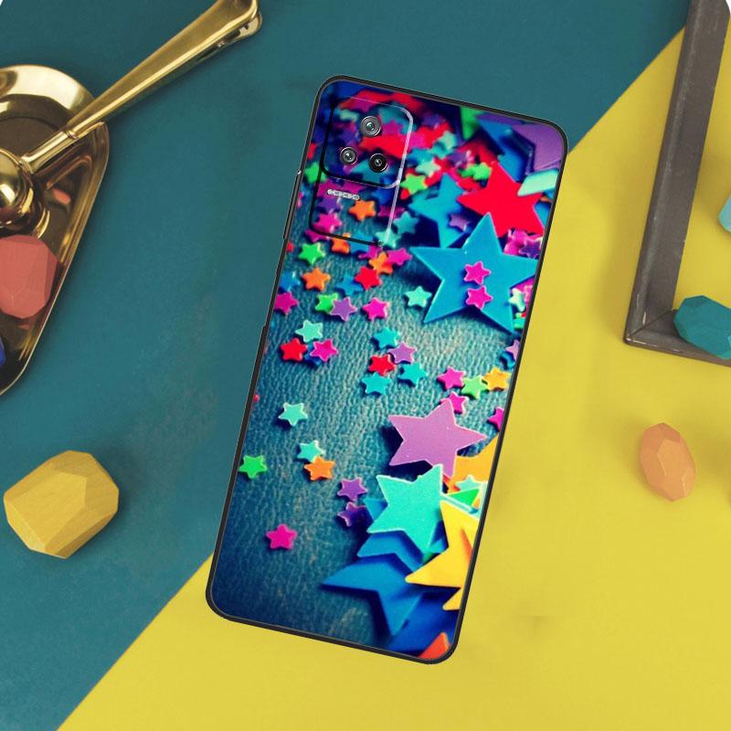 STARS HEARTS BLING GLITTER Case For Xiaomi 17 Pro Max 15 14 Ultra 13T 14T 15T POCO X7 Pro X5 X6 F5 F6 F7 F8 Ultra Cover
