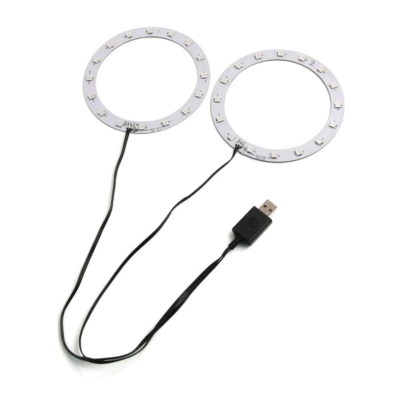 

Immersive Gaming Atmosphere LED Light Circle For Consoles Colorful Gaming Room Decors With Sound Activated Color Model 1