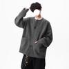 American Gray Knitted Sweater Jacket Men's Trendy Brand Autumn and Winter New Loose Casual Lazy Style Versatile Couple Cardigan