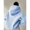 Autumn and Winter Women's Sportswear Solid Color Long Sleeved Hooded Solid Color Loose Sweatshirt