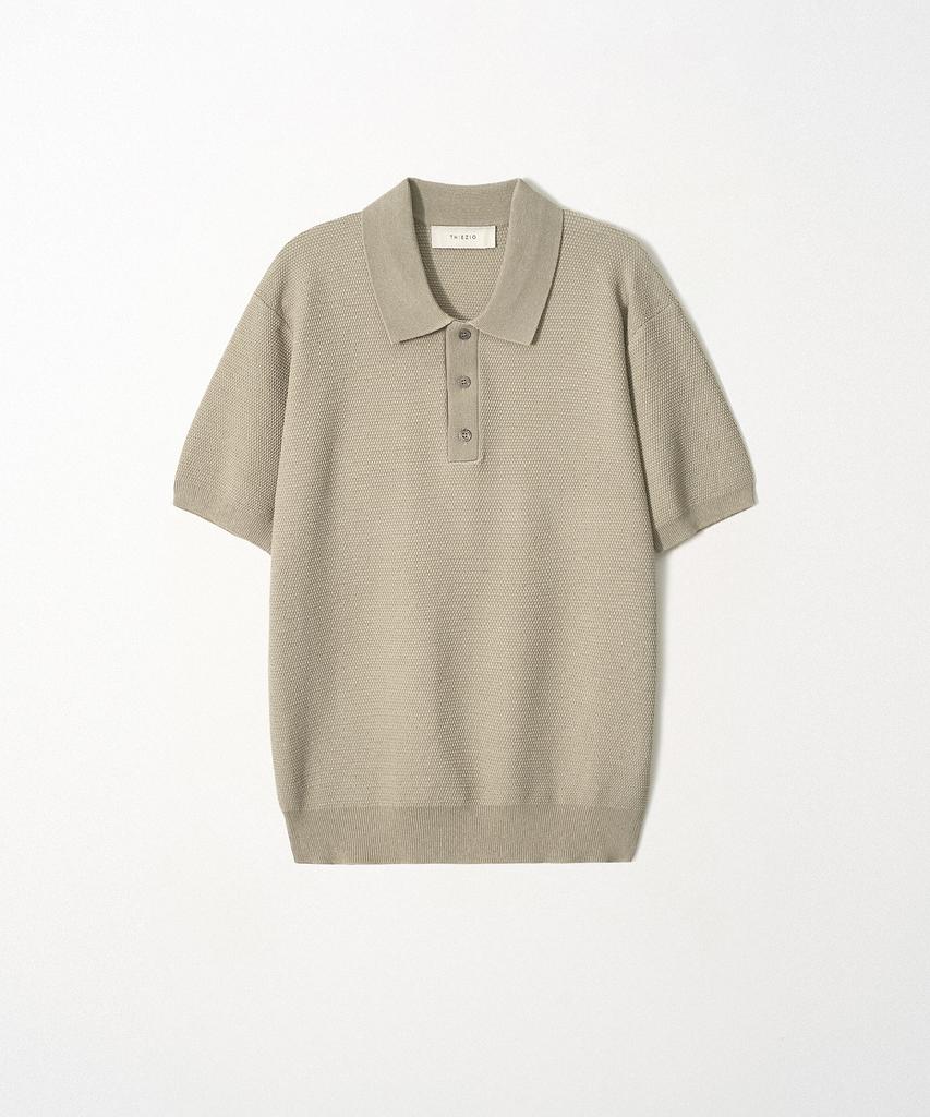 EZIO Textured Collar Knit_Beige