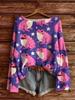 Women's New Purple Bottom Pink Frog Star Pattern Sweater Halloween and Christmas Atmosphere Daily Wear