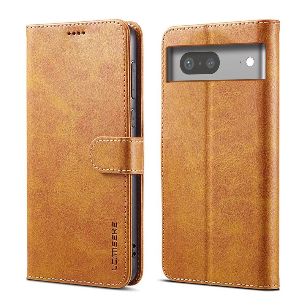 PU Leather Flip Wallet Phone Case for Google Pixel 7 Shockproof TPU Inner Cover
