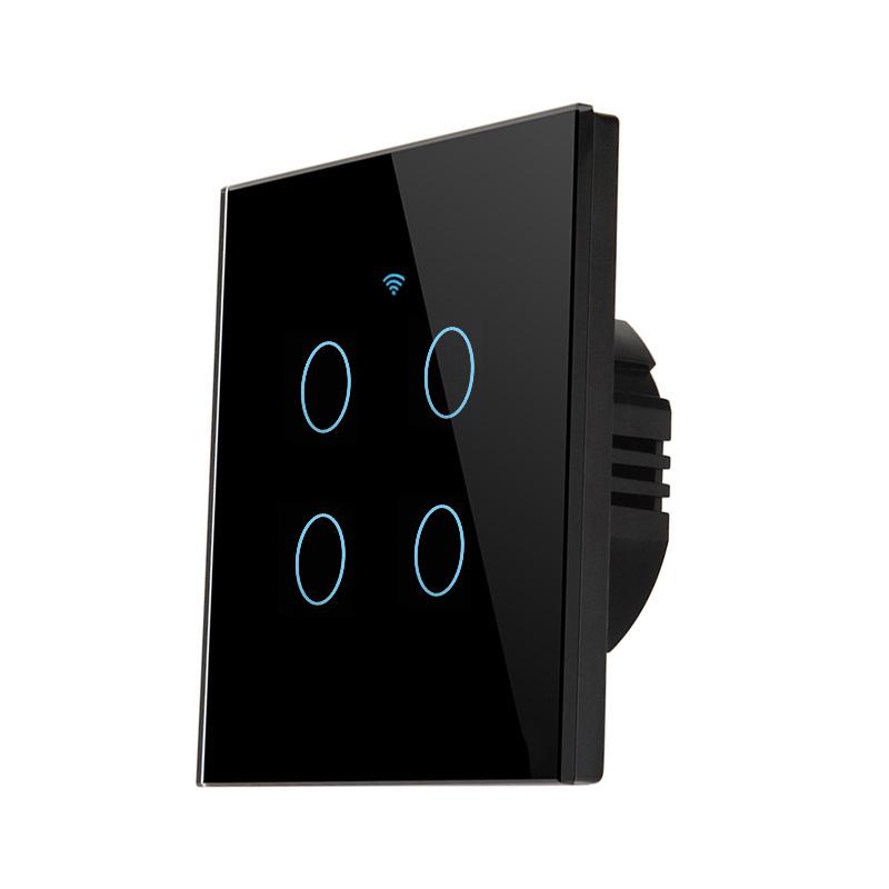 Matter European Standard Smart WiFi Touch Switch (Live/Neutral or Single Live Wire) with Alexa & HomeKit Compatibility.