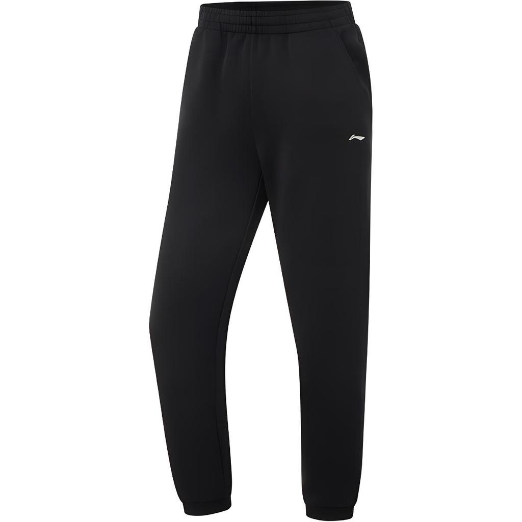 Li-Ning Fitness Series Casual Simple Solid Color Knitted Sports Pants Women Pants Black AKLV044-2
