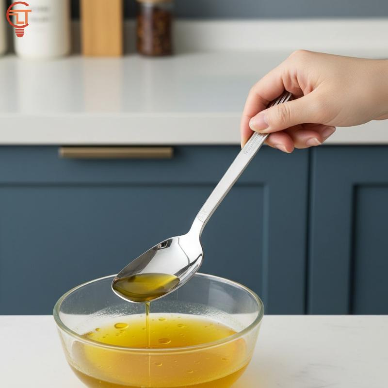 

Heavy Duty Stainless Steel Square Soup Spoon Sleek Design Dinner Utensil for Office Lunch Set onesize