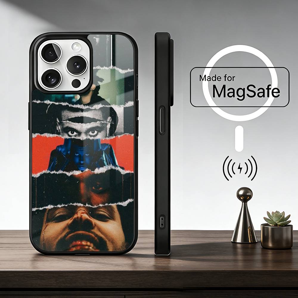 

Singer The W-Weeknd Phone Case For IPhone17 16 15 14 13 12 11 Plus Pro Max Plus Wireless Charger Cover Funda iPhone14Plus
