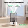 Homvana Air Humidifier for Bedroom 36 L 360° Cool Mist 34 H