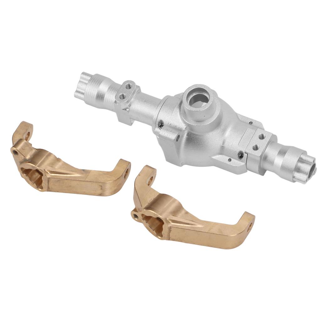 Aluminum Center Gearbox Housing Brass Front C Hub Caster Mounts for Redcat Gen8 Scout II 1/10