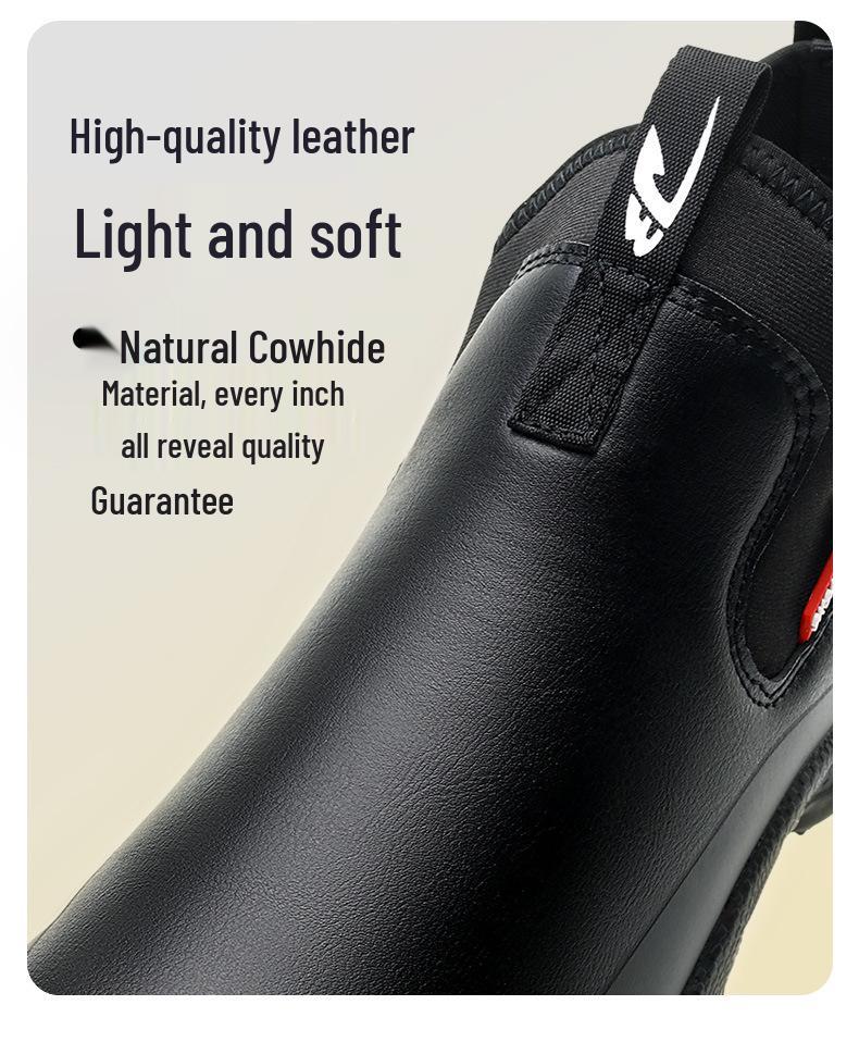 Non-slip Oil-proof Chef Shoes: Lightweight, Comfortable, Wear-resistant Safety Shoes for Long Hours and All Seasons