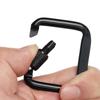 Safety Multicolor Aluminium Camping Hiking Hook Alloy Carabiner Buckle Keychain Climbing Button