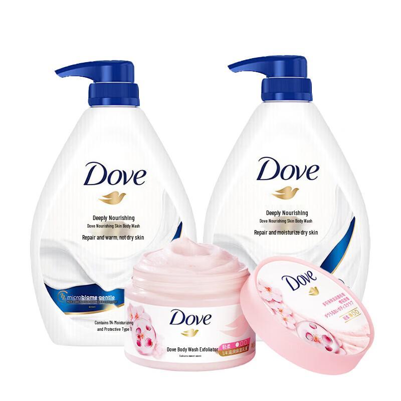 Dove Body Wash & Scrub Value Set