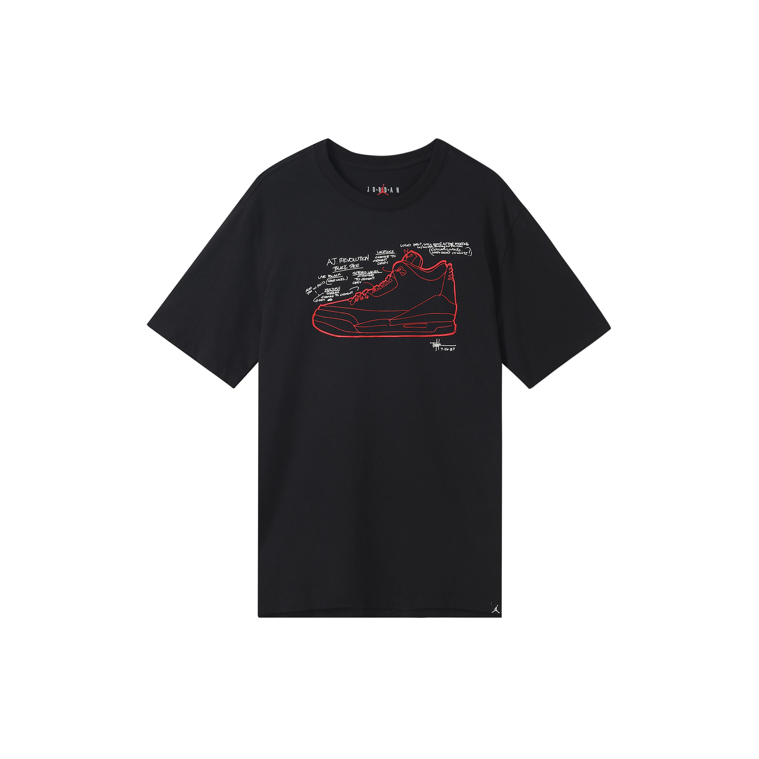 

New Jordan T Shirts Men s Black FN3715-010 S