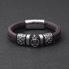 Men's Bracelet Skull Genuine Leather Bracelet Jewelry