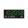 Time/Date/Week/Temp Display Digital Wall Clock 12/24H Electronic Table Clock  Living Room