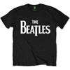 The Beatles T-Shirt Logo Official Black New