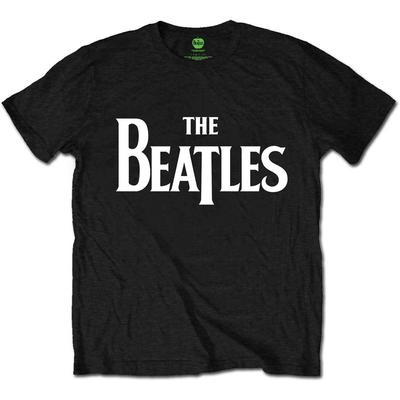 The Beatles T-krekla logotips Oficiāls Melns Jauns