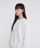 ESCAPEFROM Pink Ribbon Full Print Sweatshirt Ivory