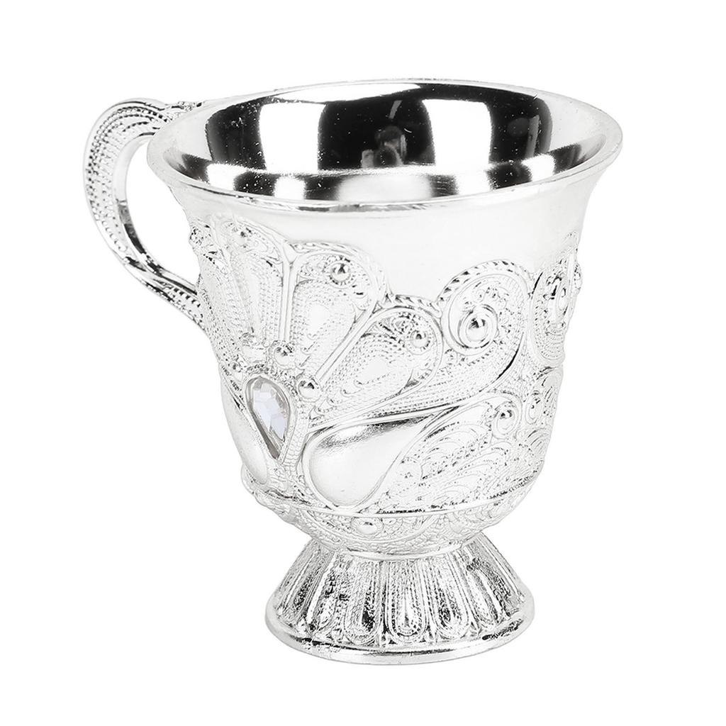 Retro Wine Glass Metal Multi Functional Decorative Shot Glass Wine Chalice for Bar Display Cabinet
