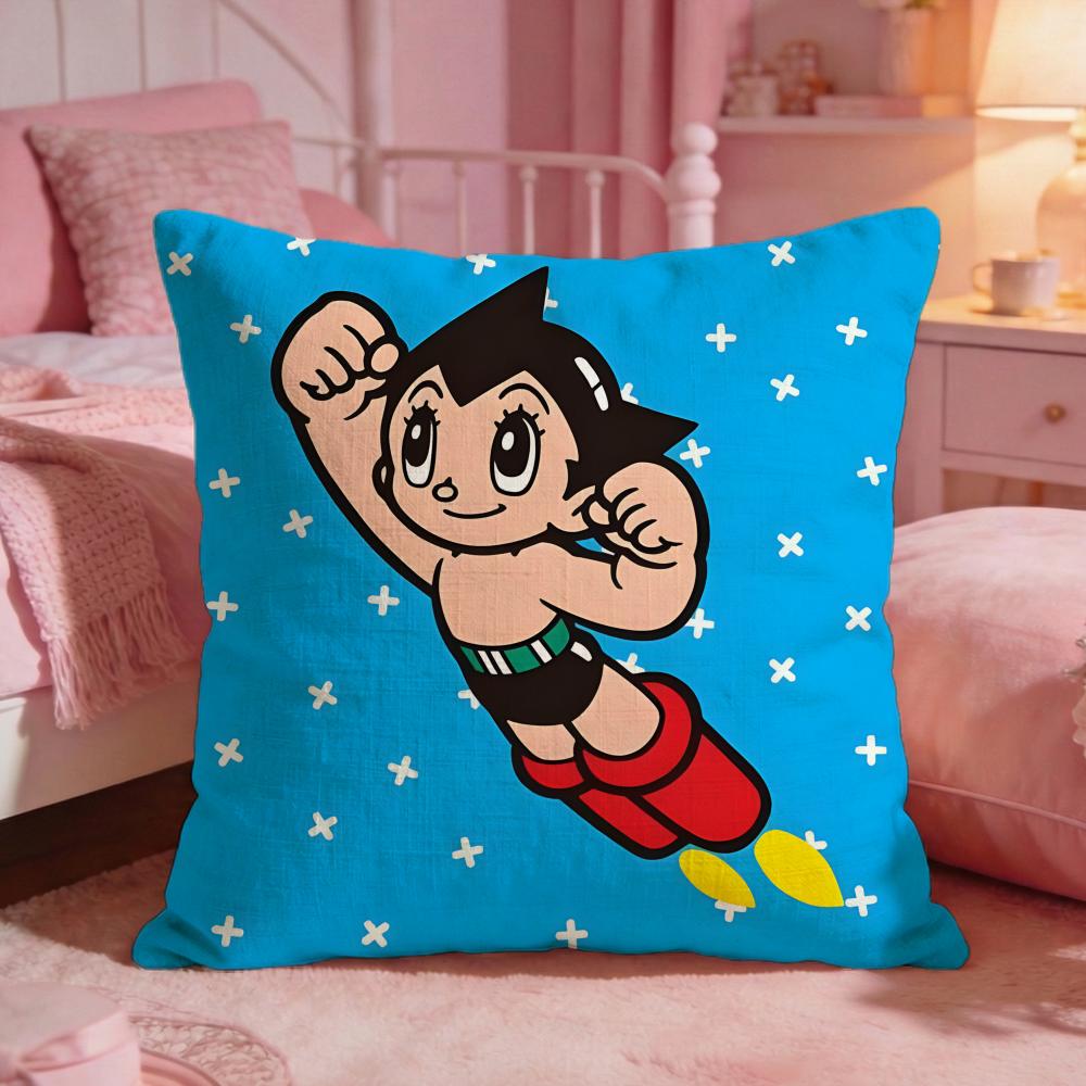 Astro BBoys Cute Cartoon Cushion Cover Premium Comfort Reversible Pillow Cove Two In One Design For Any Room Car Interior
