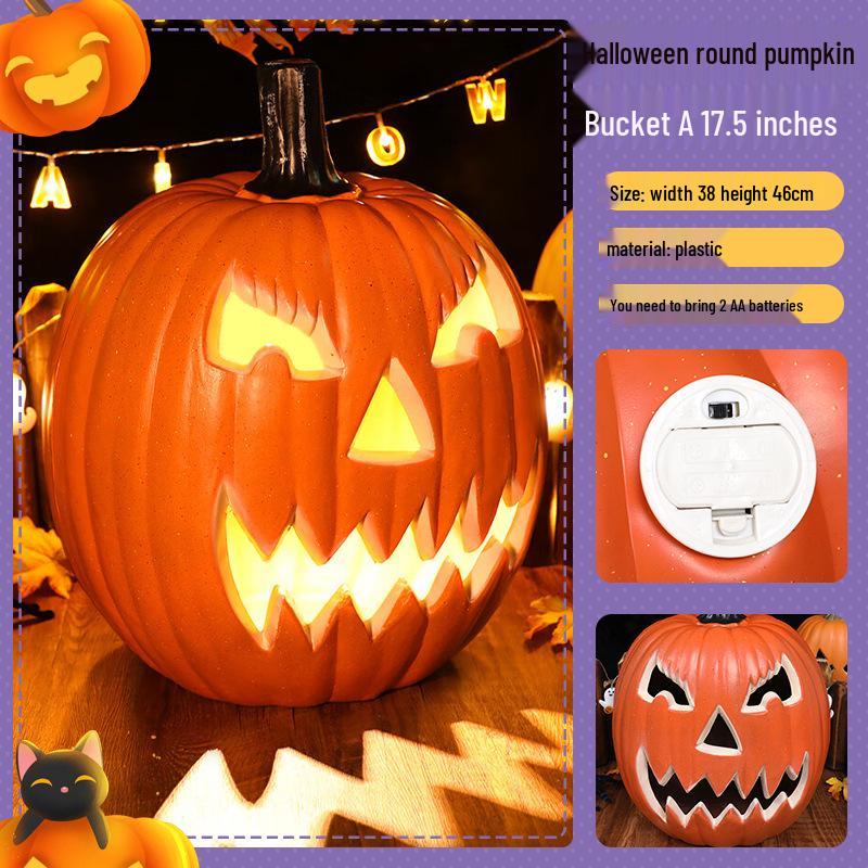 Lanterne citrouille à LED pour décoration d'Halloween, idéale pour les fêtes et événements