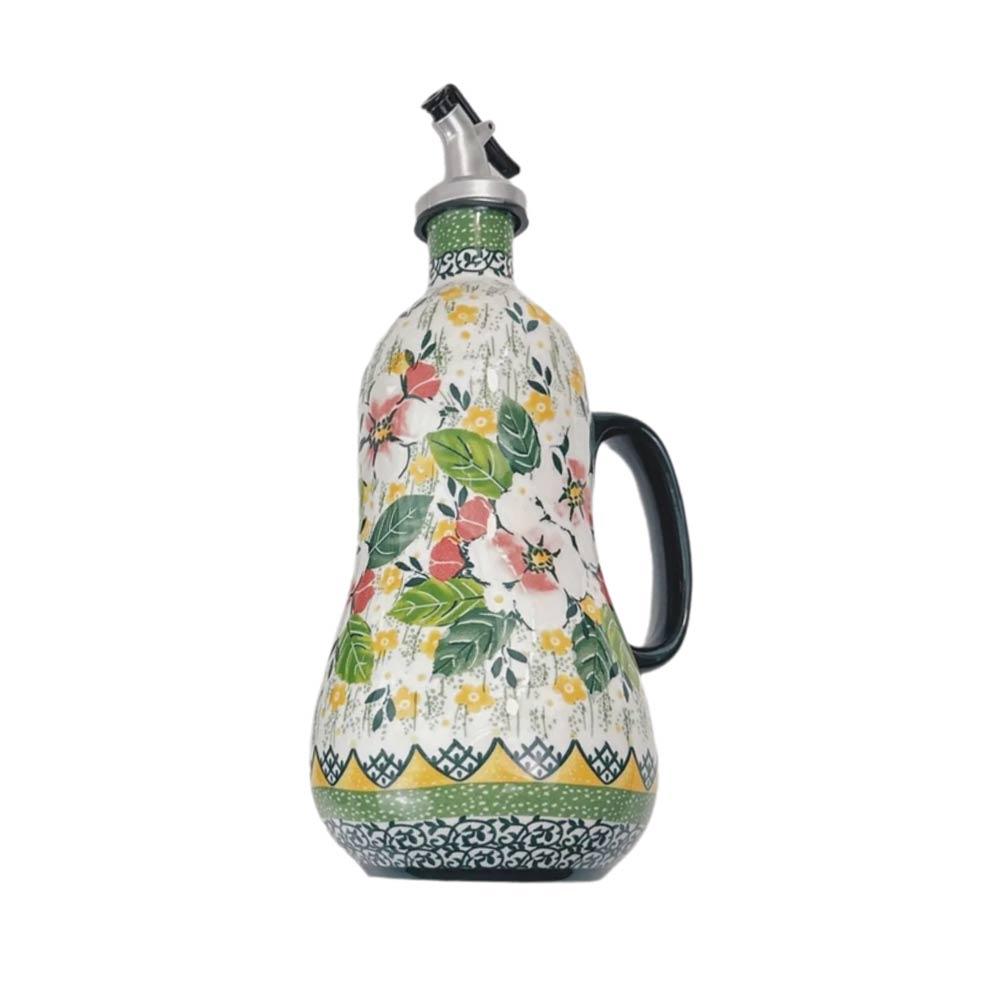 700ml Ceramic Olive Oil Dispenser Bottle Leak-Proof Vinegar Soy Oil Seasoning Bottle Jar Storag B2X3