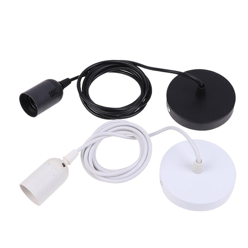 E27 Hängelampenfassung mit 0,5/0,8/1/1,2/1,5/2M Hängekabel Deckenlampensockel für Haushaltshänge-Pendelleuchte Kronleuchter