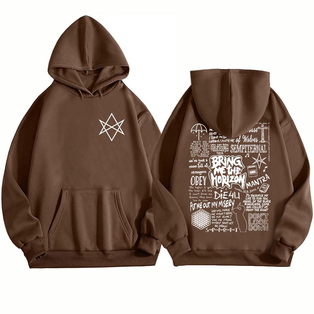 Bmth Rock Music Shirt Bring Me Horizon Hoodie Harajuku Pullover Tops Sweatshirt Fans Gift Tops